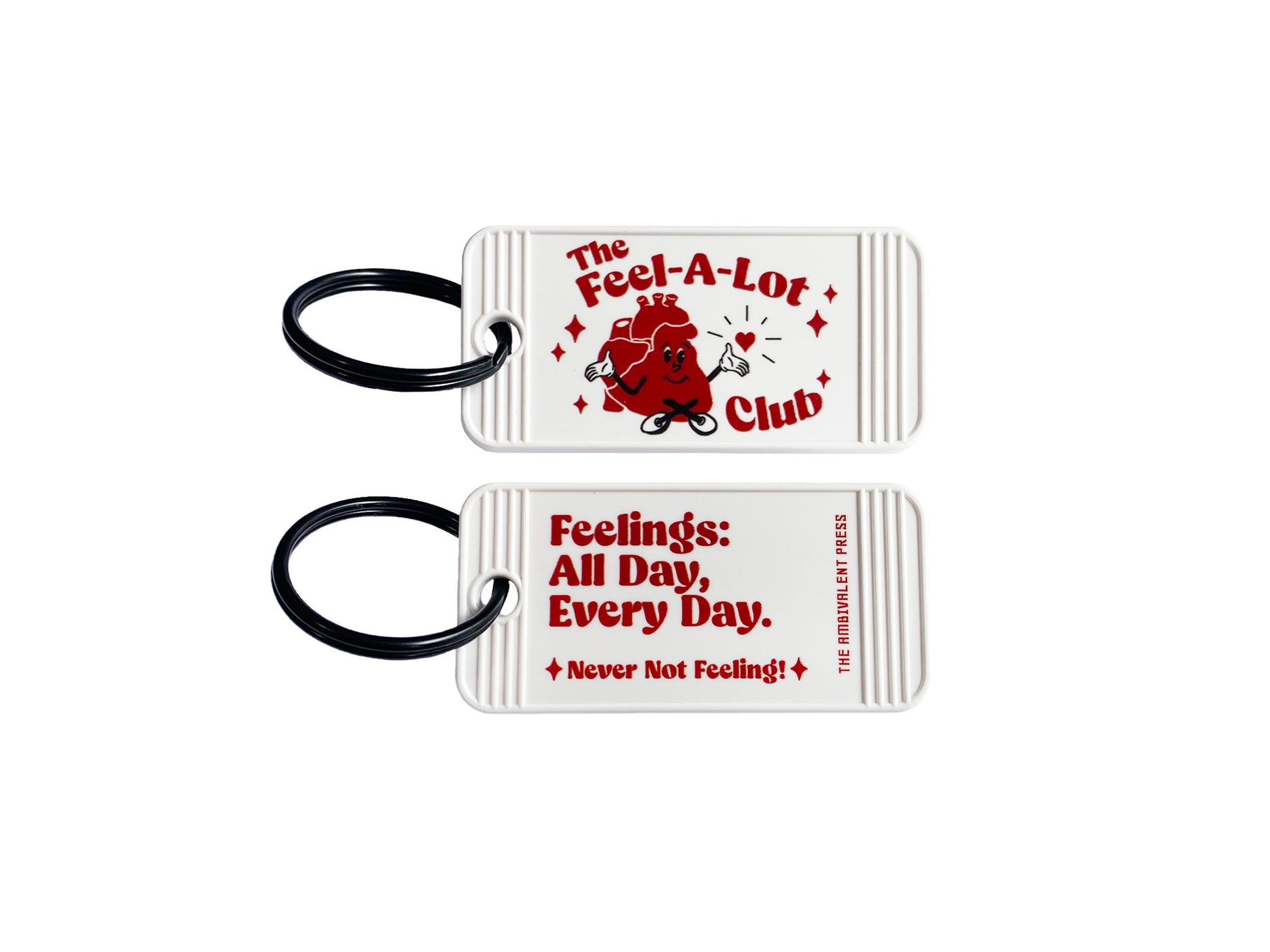 Mental Wellness Self-Care Rectangle Keychain - The Ambivalent Press