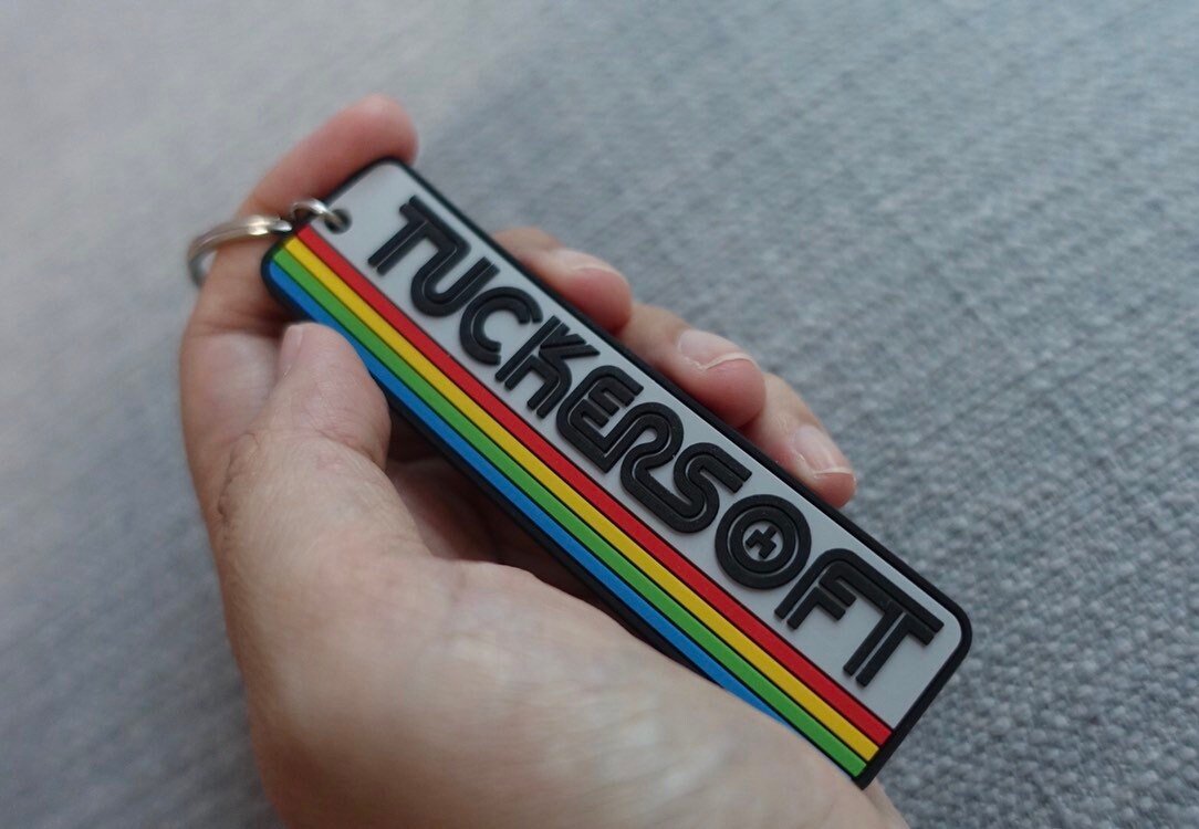 Tuckersoft Black Mirror Rubber Key Chain - The Ambivalent Press