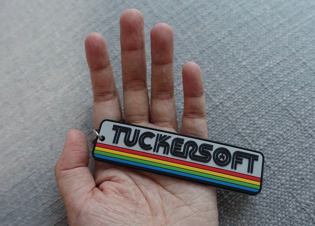 Tuckersoft Black Mirror Rubber Key Chain - The Ambivalent Press