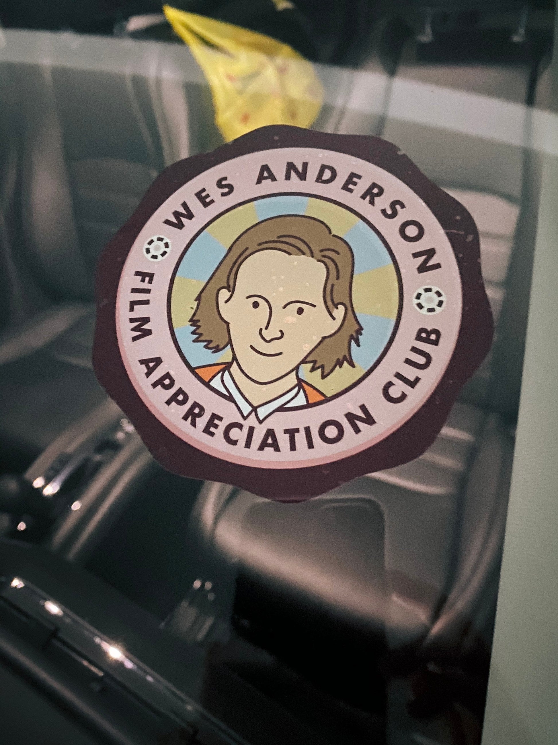 Wes Anderson Fan Club Static Cling Decal - The Ambivalent Press