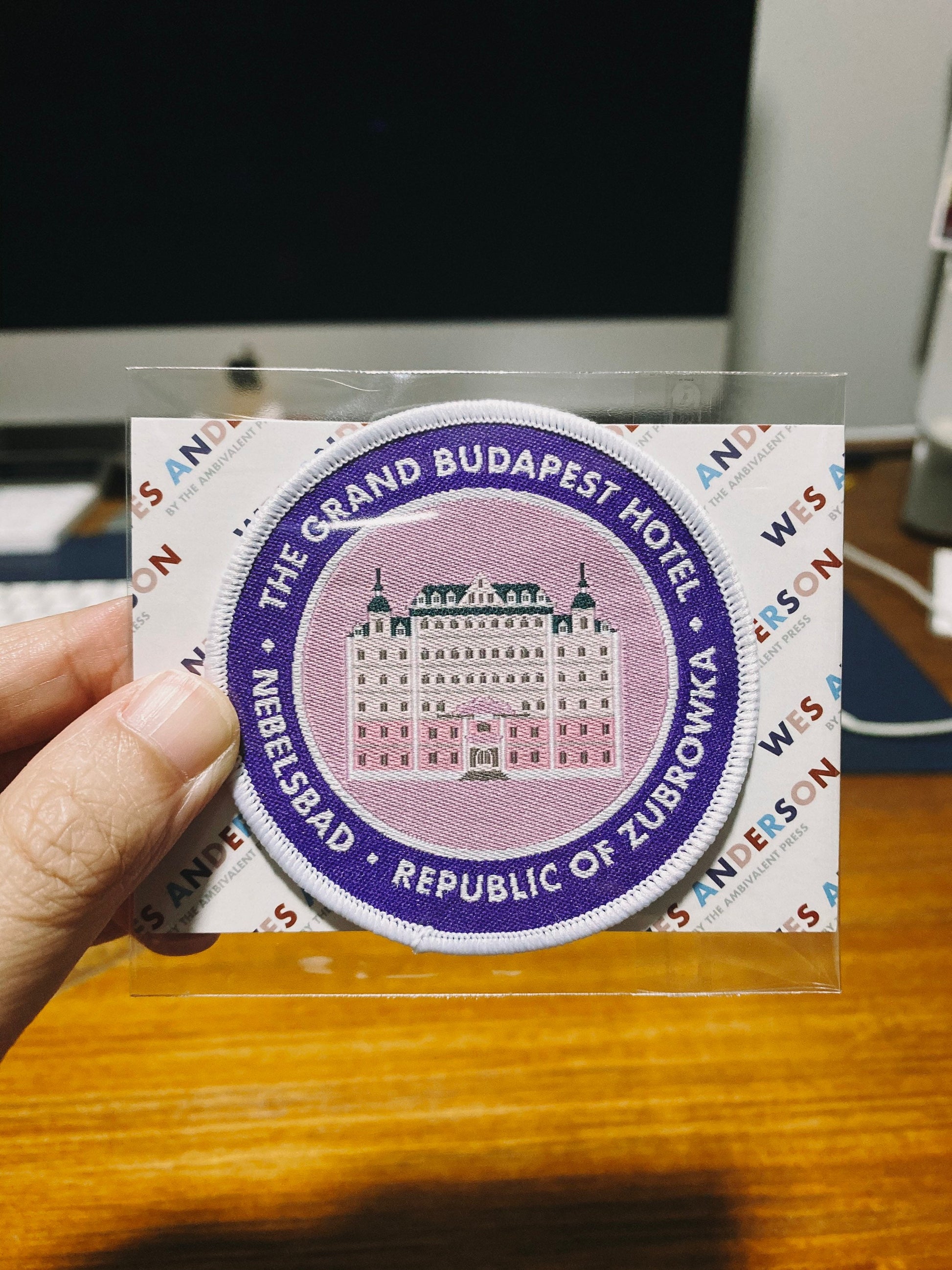 Budapest Hotel Woven Patch - The Ambivalent Press