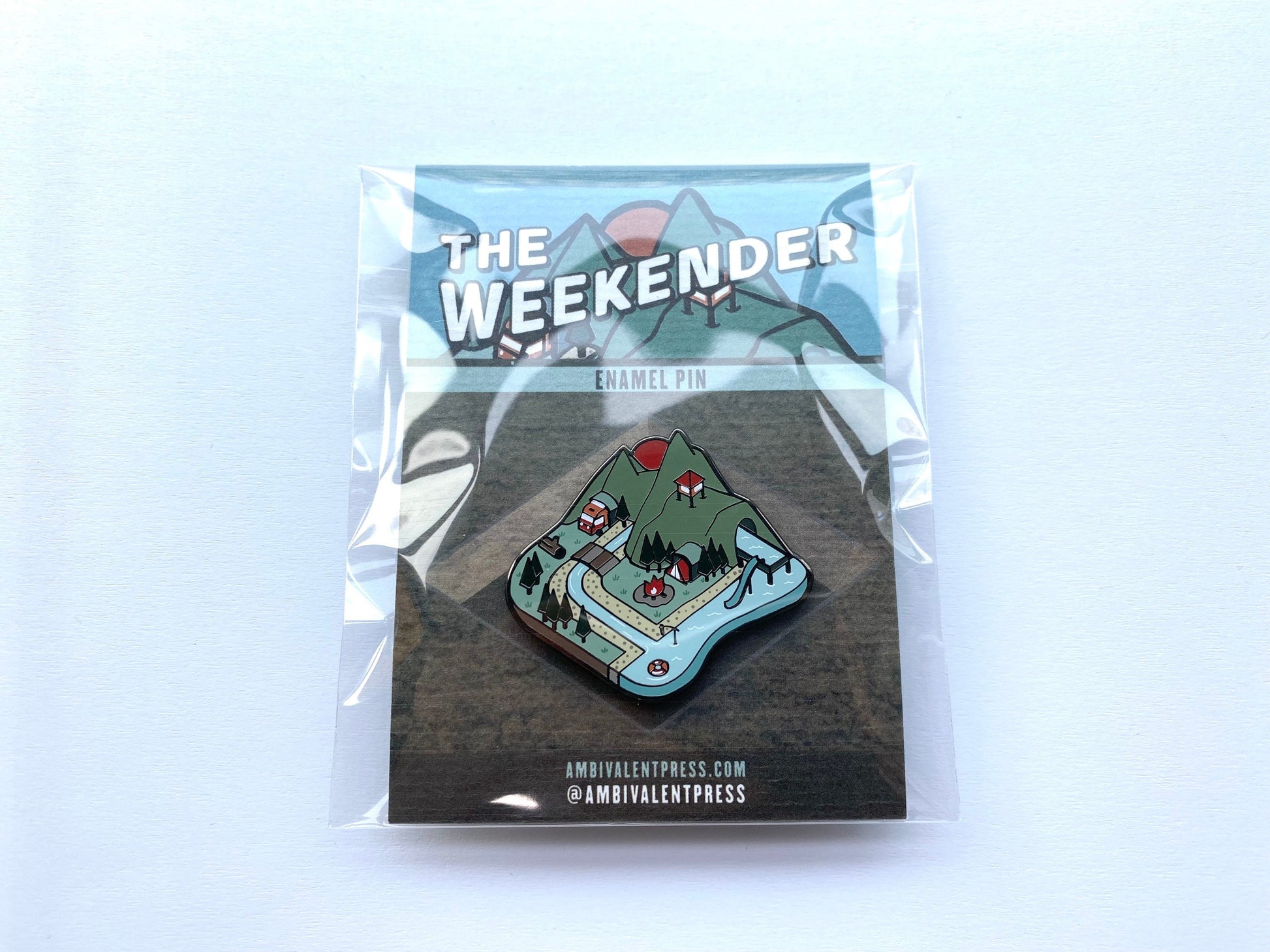 The Weekender Enamel Pin - The Ambivalent Press