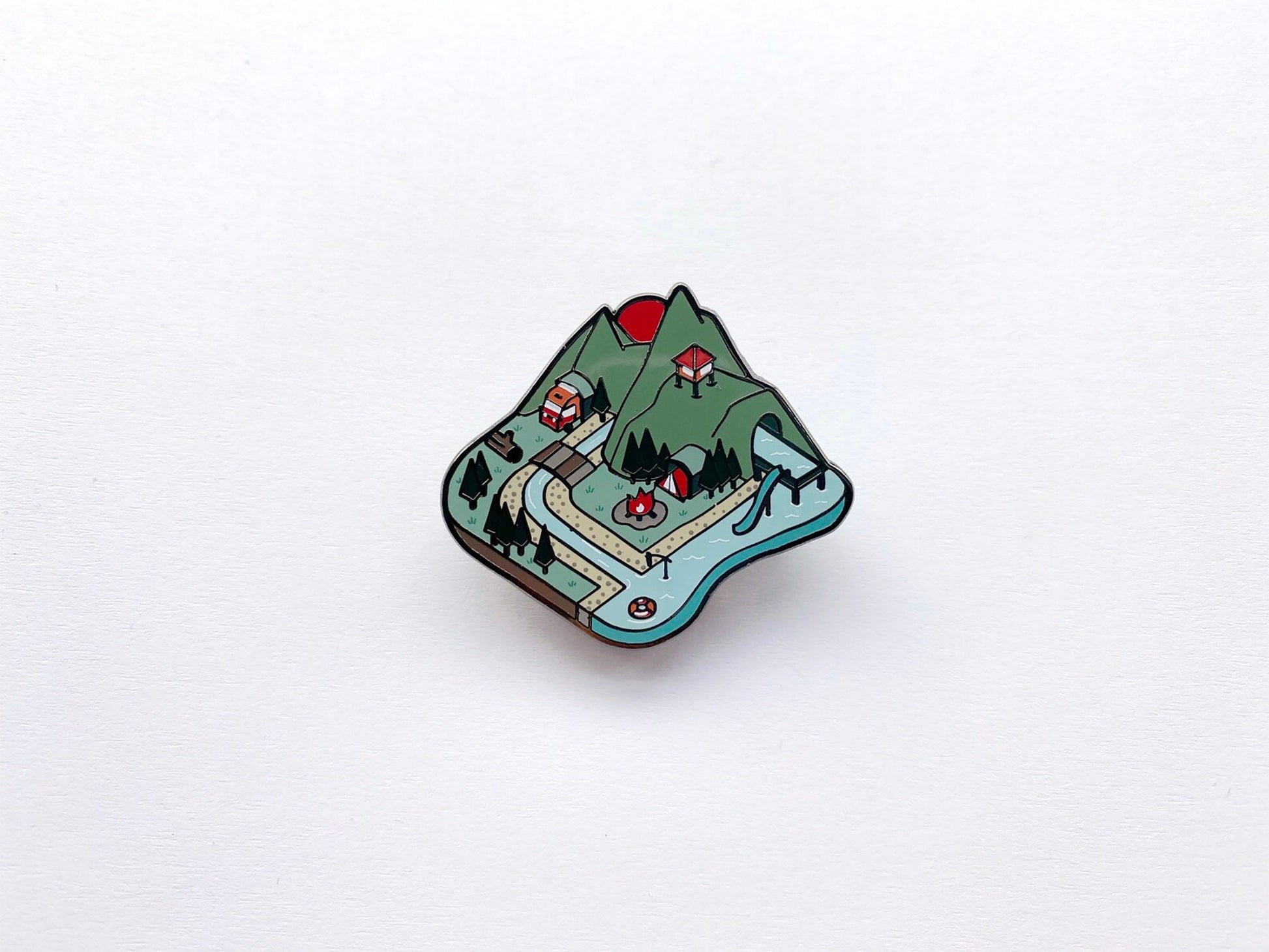 The Weekender Enamel Pin - The Ambivalent Press