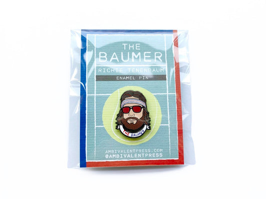 The Baumer Enamel Pin - The Ambivalent Press