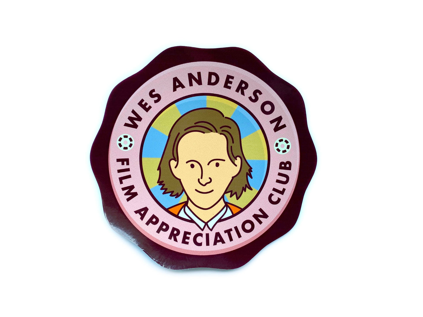 Wes Anderson Fan Club Static Cling Decal - The Ambivalent Press