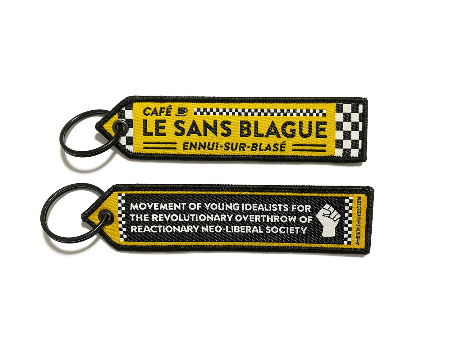 Le Sans Blague Woven Jet Tag - The Ambivalent Press