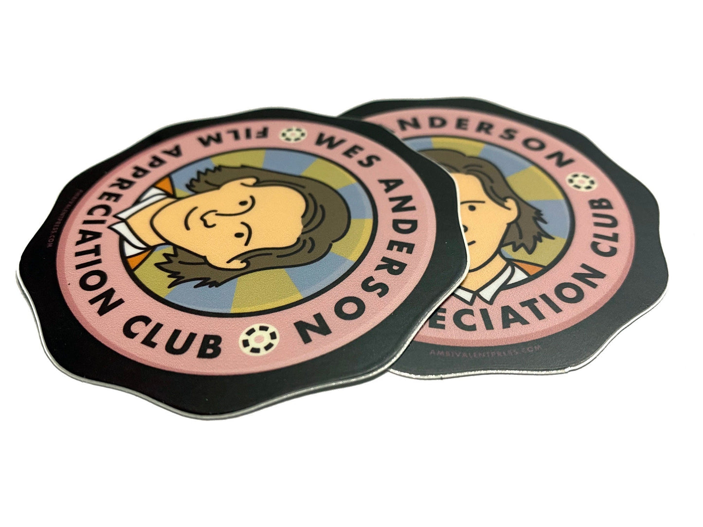 Wes Anderson Fan Club Stickers - The Ambivalent Press