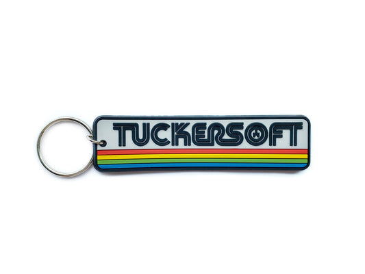 Tuckersoft Black Mirror Rubber Key Chain - The Ambivalent Press