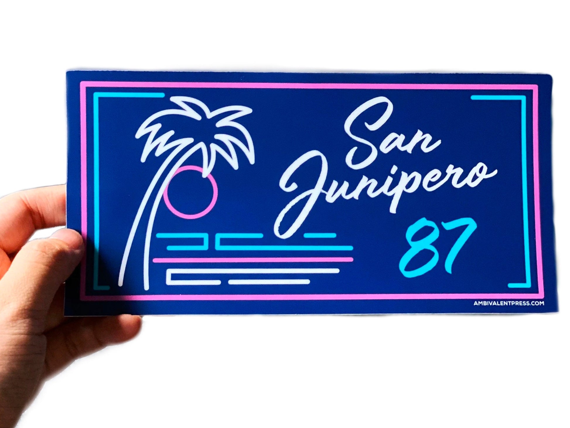 San Junipero Bumper Sticker - The Ambivalent Press