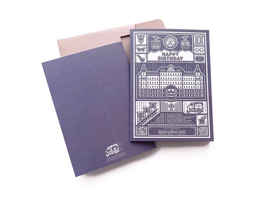 Budapest Hotel Happy Birthday Card - The Ambivalent Press