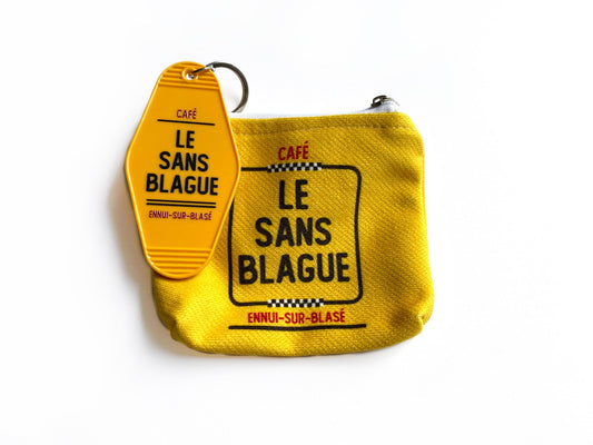 Le Sans Blague Motel Key Fob & Pouch - The Ambivalent Press