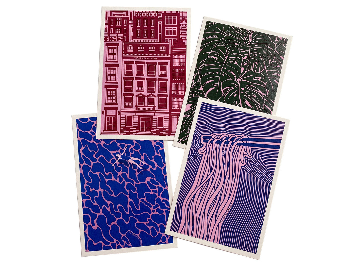 Abstract Postcard Pack - The Ambivalent Press