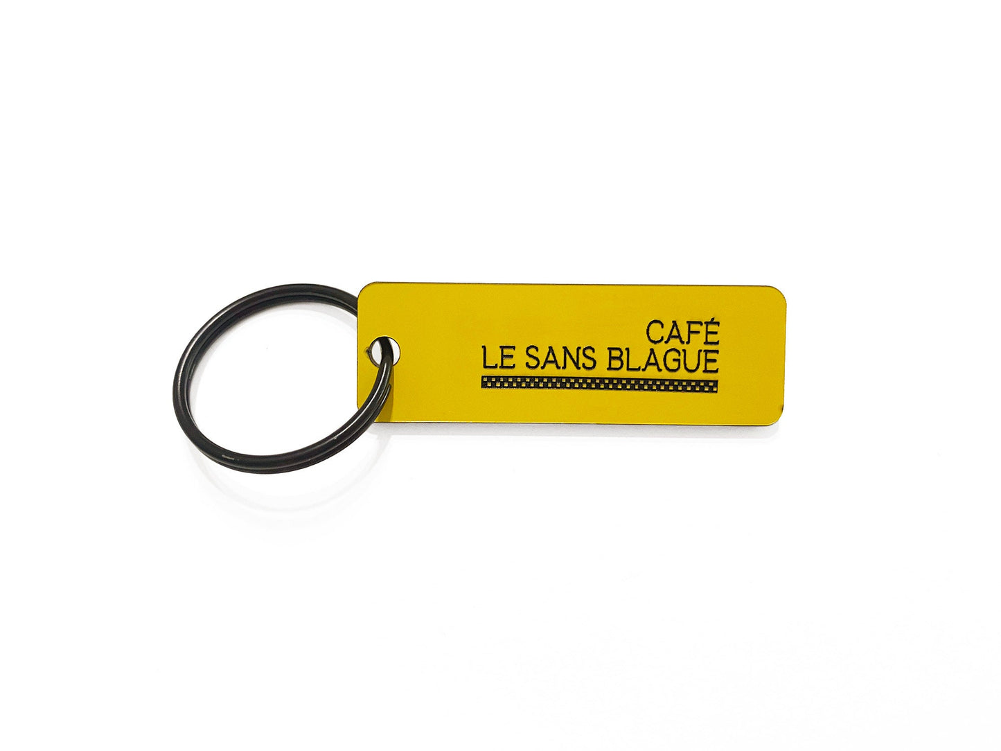 Cafe Le Sans Blague The French Dispatch Inspired Key Tag - The Ambivalent Press