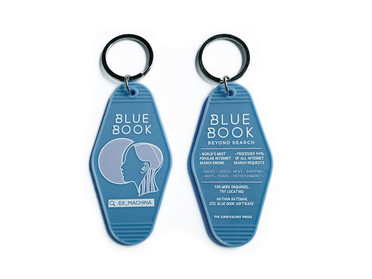 Ex Machina Blue Book Key Fob - The Ambivalent Press