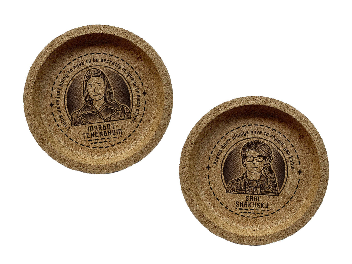 Wes Anderson Characters Coasters - The Ambivalent Press