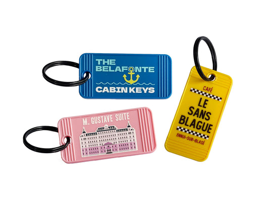 Wes Anderson Movie Inspired Rectangle Keychain - The Ambivalent Press